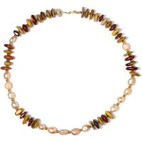 Edelstein-Silberhalskette Edelstein-Silberhalskette