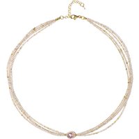 Edelstein-Silberhalskette Edelstein-Silberhalskette