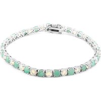 Edelstein-Silberarmband Edelstein-Silberarmband