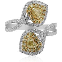 Gelber SI2 Diamant-Goldring (CIRARI) Gelber SI2 Diamant-Goldring (CIRARI)
