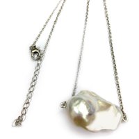 Süßwasserzuchtperlen-Silbercollier Süßwasserzuchtperlen-Silbercollier