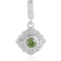 Grüner Ceylon-Zirkon-Silberanhänger Grüner Ceylon-Zirkon-Silberanhänger