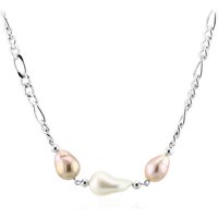 Süßwasserzuchtperlen-Silbercollier (TPC) Süßwasserzuchtperlen-Silbercollier (TPC)