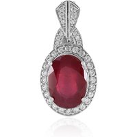 Madagaskar-Rubin-Silberanhänger Madagaskar-Rubin-Silberanhänger