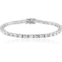 Weißer Topas-Silberarmband Weißer Topas-Silberarmband