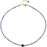 Edelstein-Silberhalskette Edelstein-Silberhalskette