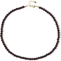 Mosambik-Granat-Silberhalskette Mosambik-Granat-Silberhalskette