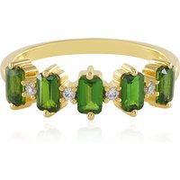 Russischer Diopsid-Silberring Russischer Diopsid-Silberring