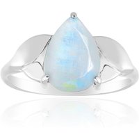 Regenbogen-Mondstein-Silberring Regenbogen-Mondstein-Silberring