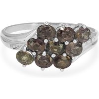 Nicht erhitzter Farbwechsel-Saphir-Silberring Nicht erhitzter Farbwechsel-Saphir-Silberring