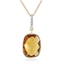 Brandy-Citrin-Goldhalskette Brandy-Citrin-Goldhalskette