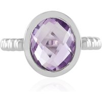 Lavendel-Amethyst-Silberring Lavendel-Amethyst-Silberring