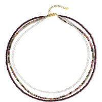 Edelstein-Silberhalskette Edelstein-Silberhalskette