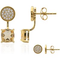 Citrin-Silberohrringe Citrin-Silberohrringe