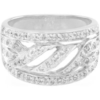 Weißer Topas-Silberring Weißer Topas-Silberring