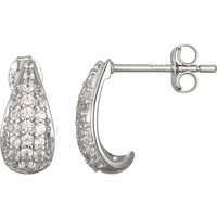 Zirkon-Silberohrringe (Adela Silber) Zirkon-Silberohrringe (Adela Silber)