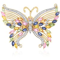 Edelstein-Silberbrosche Edelstein-Silberbrosche