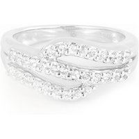 Weißer Saphir-Silberring Weißer Saphir-Silberring