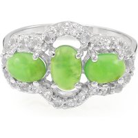 Kaiserlicher Chrysopras-Silberring Kaiserlicher Chrysopras-Silberring