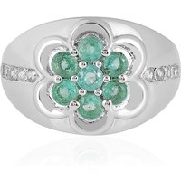 Russischer Smaragd-Silberring (de Melo) Russischer Smaragd-Silberring (de Melo)