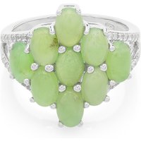 Kaiserlicher Chrysopras-Silberring Kaiserlicher Chrysopras-Silberring