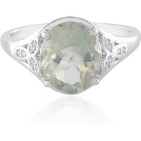Grüner Amethyst-Silberring Grüner Amethyst-Silberring