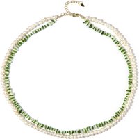 Edelstein-Silberhalskette Edelstein-Silberhalskette