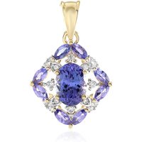 Tansanit-GoldanhÀnger Tansanit-GoldanhÀnger