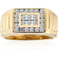 SI1 (G) Brillant-Herren-Goldring (Annette) SI1 (G) Brillant-Herren-Goldring (Annette)