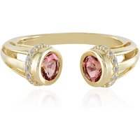 Nigerianischer Pinkfarbener Turmalin-Goldring (Adela Gold) Nigerianischer Pinkfarbener Turmalin-Goldring (Adela Gold)