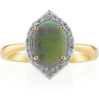 Lightning Ridge-Schwarzer Crystal-Opal-Goldring (Mark Tremonti) Lightning Ridge-Schwarzer Crystal-Opal-Goldring (Mark Tremonti)