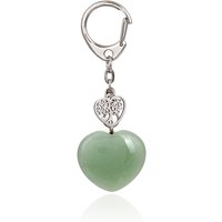 Grüner Aventurin-Edelstahlschlüsselanhänger Grüner Aventurin-Edelstahlschlüsselanhänger