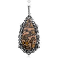Leoparden-Jaspis-Silberanhänger (Desert Chic) Leoparden-Jaspis-Silberanhänger (Desert Chic)