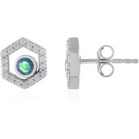 Mezezo-Opal-Silberohrringe Mezezo-Opal-Silberohrringe