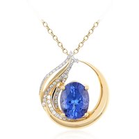 AAA-Tansanit-Goldhalskette (de Melo) AAA-Tansanit-Goldhalskette (de Melo)