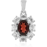 Mosambik-Granat-Silberanhänger Mosambik-Granat-Silberanhänger