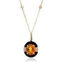 Edelstein-Goldhalskette Edelstein-Goldhalskette