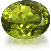Kaschmir-Peridot-Edelstein 5,85 ct in Sammler-Box Kaschmir-Peridot-Edelstein 5,85 ct in Sammler-Box