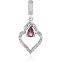 Nigerianischer Pinkfarbener Turmalin-Silberanhänger Nigerianischer Pinkfarbener Turmalin-Silberanhänger