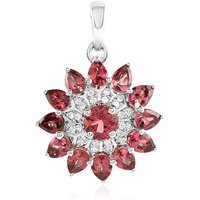 Brasilianischer Pinkfarbener Turmalin-Silberanhänger Brasilianischer Pinkfarbener Turmalin-Silberanhänger