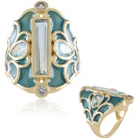 Himmelblauer Topas-Silberring (Adela Silber) Himmelblauer Topas-Silberring (Adela Silber)