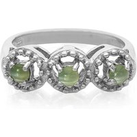 Alexandrit-Katzenauge-Silberring Alexandrit-Katzenauge-Silberring