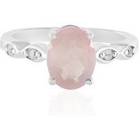 Rosenquarz-Silberring Rosenquarz-Silberring