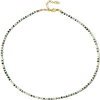 Socoto-Smaragd-Silberhalskette (Riya) Socoto-Smaragd-Silberhalskette (Riya)
