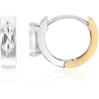 Weißer Topas-Silberohrringe Weißer Topas-Silberohrringe