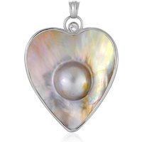 Mabe-Perlen-Silberanhänger (Bali Barong) Mabe-Perlen-Silberanhänger (Bali Barong)