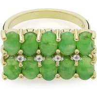 Kaiserlicher Chrysopras-Silberring Kaiserlicher Chrysopras-Silberring