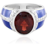 Mosambik-Granat-Silberring Mosambik-Granat-Silberring