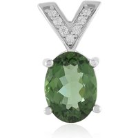 Chrom-Apatit-Silberanhänger Chrom-Apatit-Silberanhänger