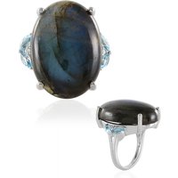 Labradorit-Silberring Labradorit-Silberring